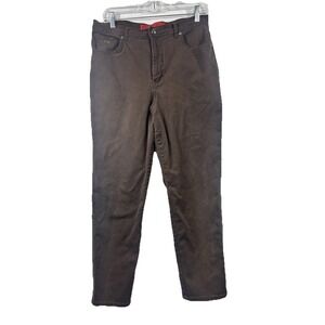 Gloria Vanderbilt Women's Brown Jeans Size 14P Classic Minimalist High Rise